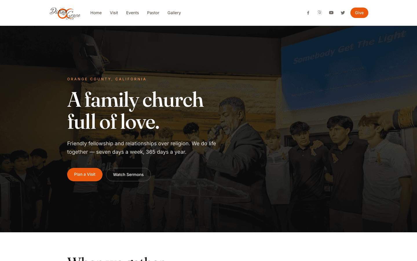 Divine Grace OC website